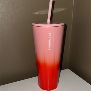 Starbucks Gradient Pink and Red Tumbler